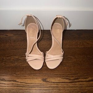 Elegant Blush Strappy Heels